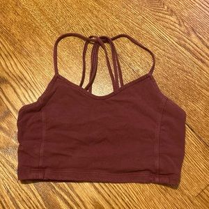 American Eagle maroon crop top/bralette